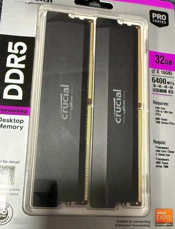 Ddr5 32Gb - ชุดแรม DDR5 6000MHz ขนาด 32GB, หน่วยความจำสำหรับเล่นเกมบนเดสก์ท็อปขนาด
