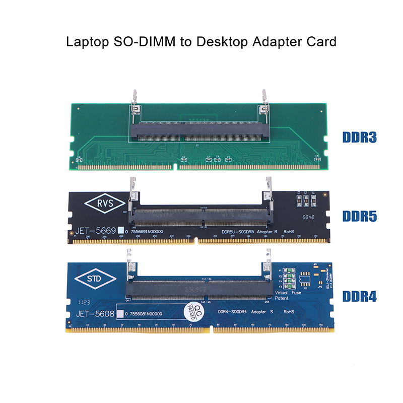Ddr5 Sodimm - อะแดปเตอร์แปลงหน่วยความจำ RAM สำหรับแล็ปท็อป (DDR3, DDR4, DDR5)