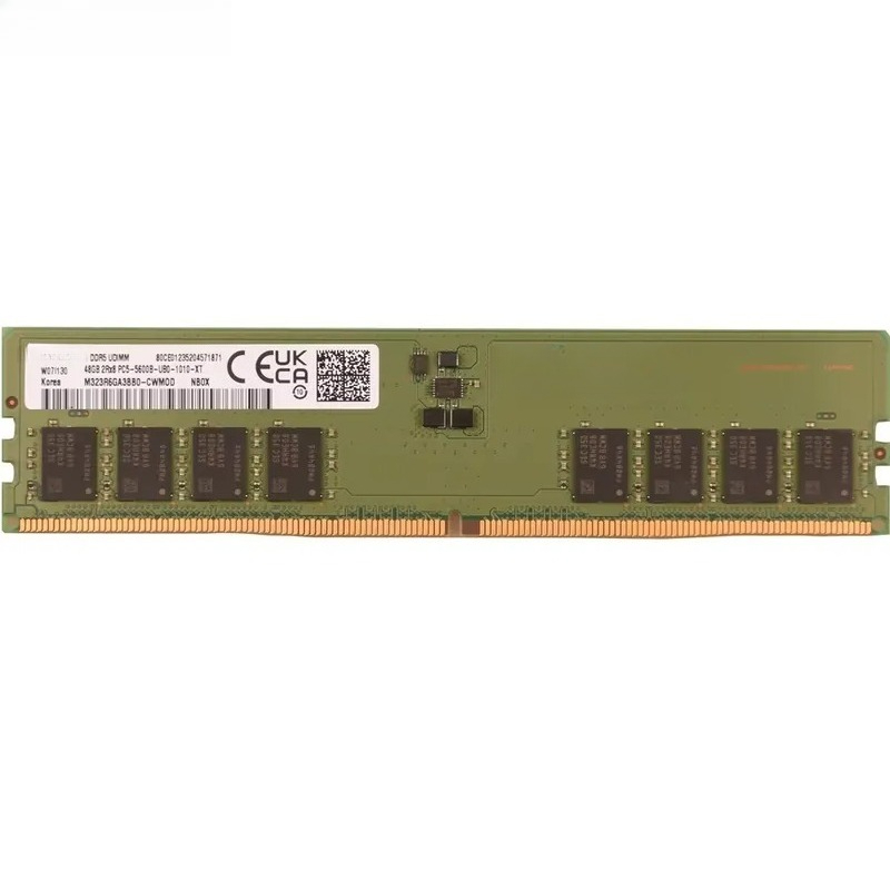 Ddr5 64Gb - หน่วยความจำเซิร์ฟเวอร์ M323R6GB3BB0-CWM DDR5-5600 UDIMM แบบไม่มีบัฟเฟอร์ DIMM