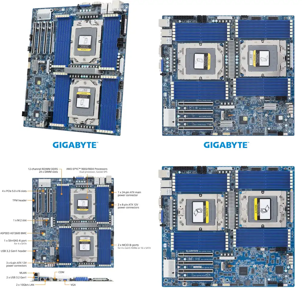 MZ73-LM2 สำหรับ EPYC 9005 9004 - Ddr5 Memory บทวิจารณ์และราคา