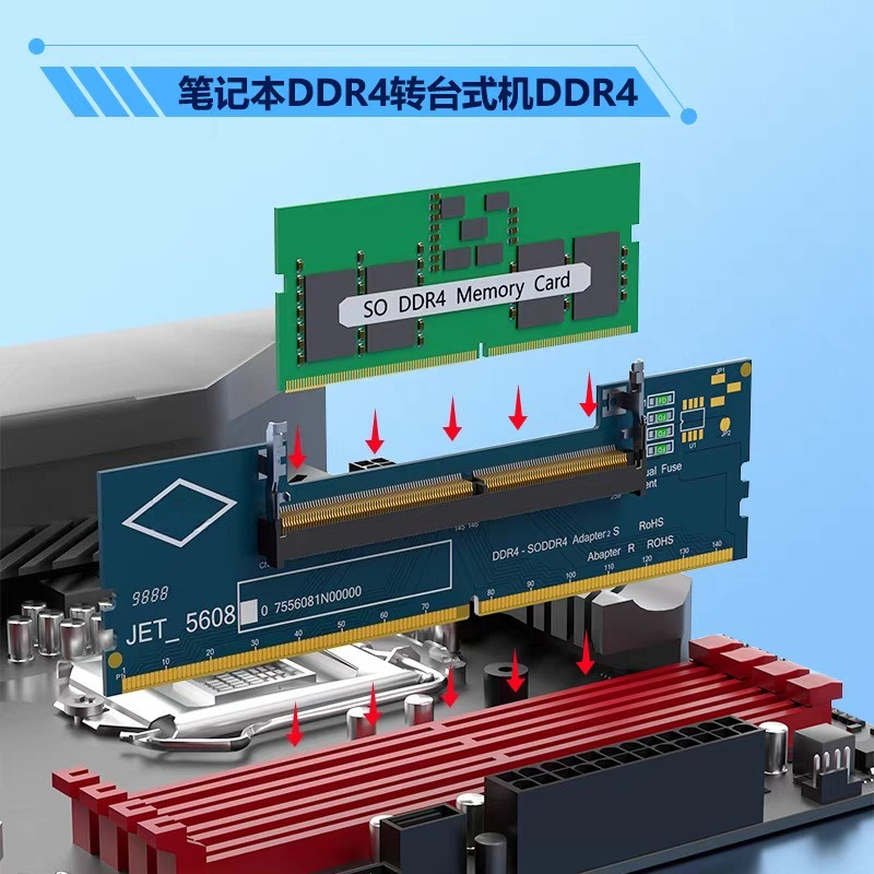 การ์ดอะแดปเตอร์ DDR3 DDR4 DDR5 - Ddr5 Laptop Ram บทวิจารณ์และราคา